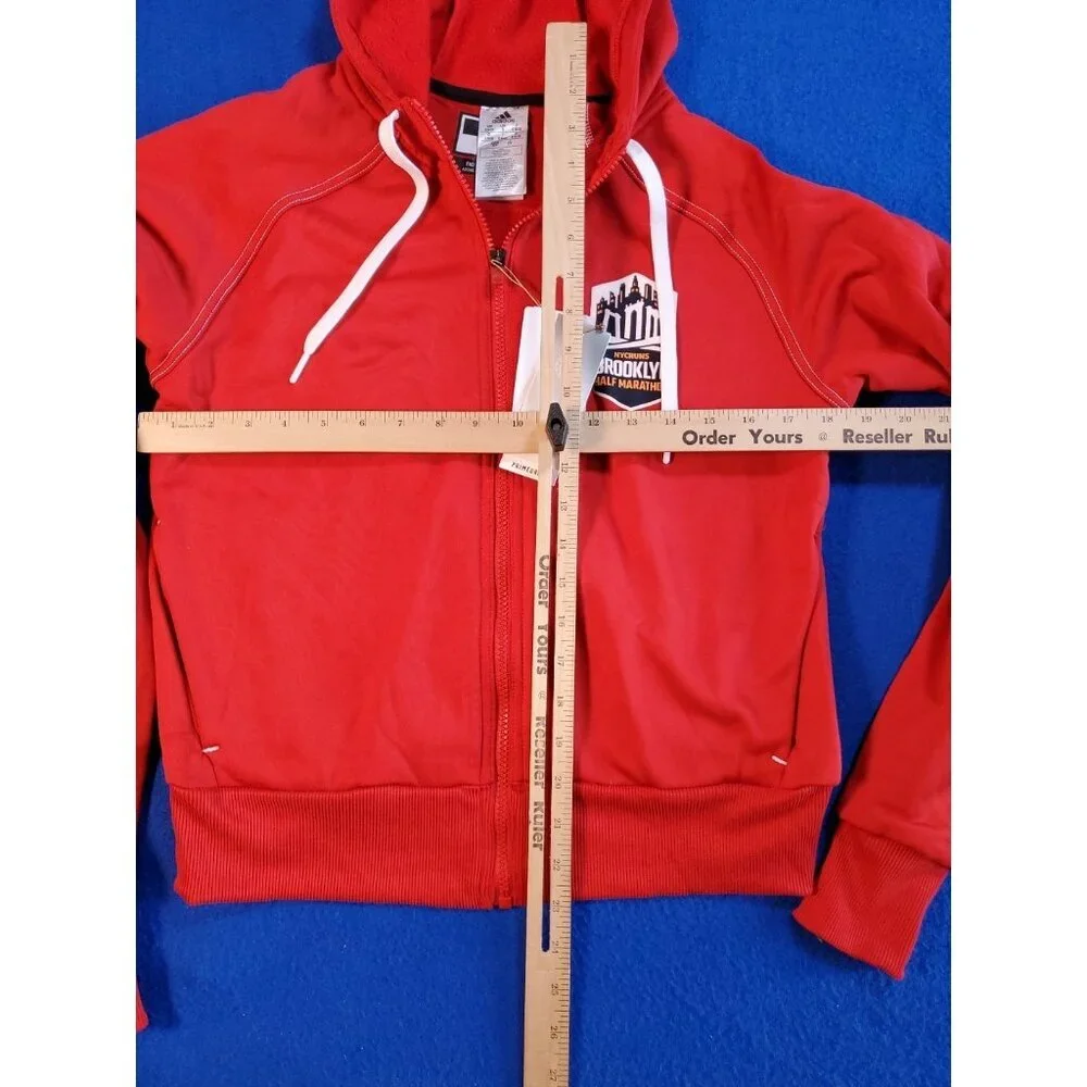 Adidas Medical BROOKLYN HALF MARATHON Hoodie Full Zip Track Size Small NEW
